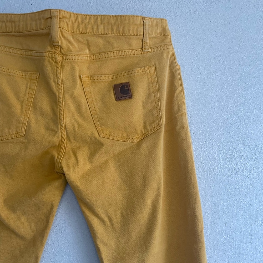 CARHARTT MUSTARD YELLOW JEANS SIZE 31